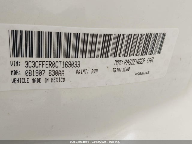 2012 FIAT 500C 3C3CFFER0CT169033 Photo 8