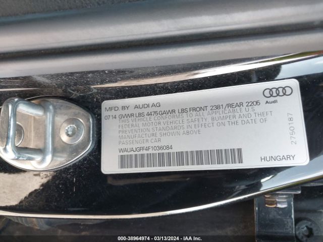 WAUAJGFF4F1036084 Audi A3 2.0 Tdi Premium