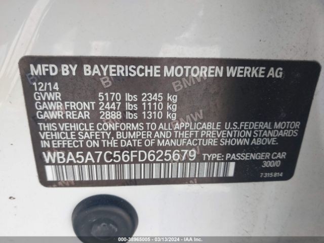 WBA5A7C56FD625679 BMW 528i Xdrive