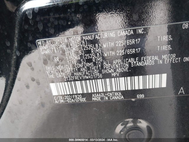 Toyota RAV4 LE 2017 2T3ZFREV1HW401756 Image 9