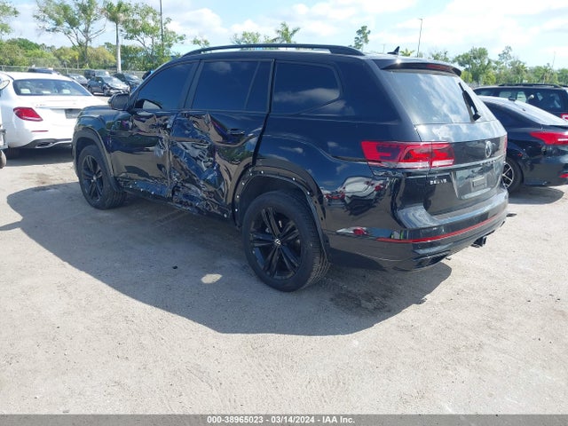 1V2SR2CA8PC547250 Volkswagen Atlas 3.6l V6 Sel R-line Black