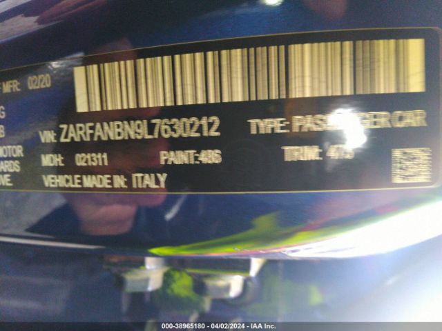ZARFANBN9L7630212 Alfa Romeo Giulia Ti Sport Awd