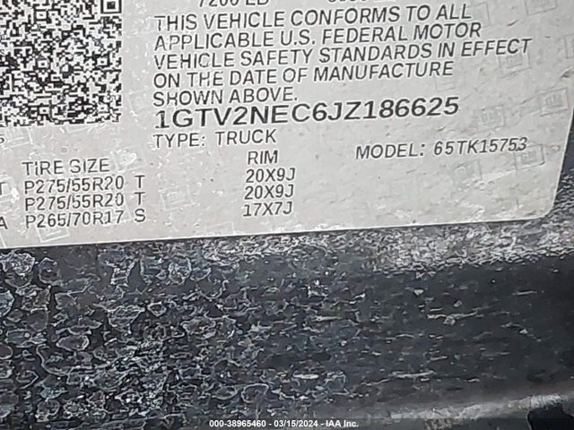 GMC Sierra 1500 Slt 2018 1GTV2NEC6JZ186625 Image 9