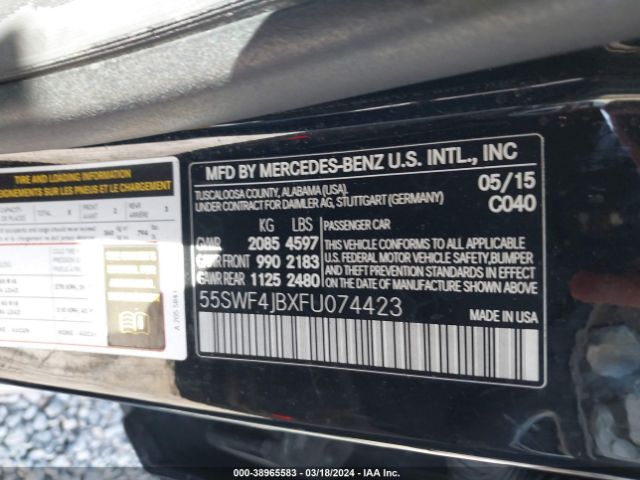 55SWF4JBXFU074423 Mercedes-Benz C 300 Luxury/sport