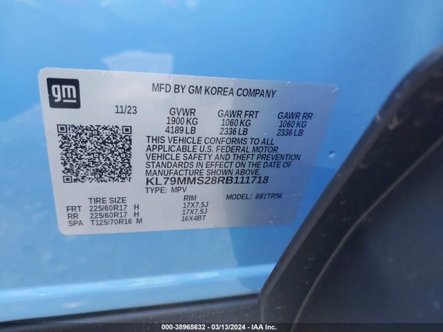 Chevrolet Trailblazer Fwd Ls 2024 KL79MMS28RB111718 Image 9