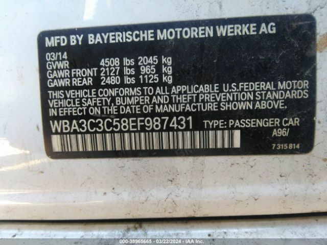 WBA3C3C58EF987431 BMW 320i Xdrive