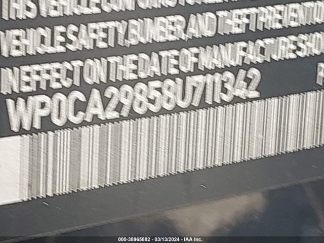 2008 PORSCHE BOXSTER WP0CA29858U711342 Photo 8