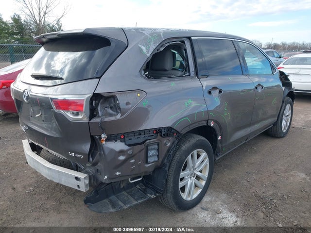 Toyota Highlander Le V6 2015 5TDBKRFH8FS177115 Image 4