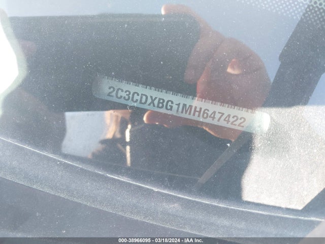 2C3CDXBG1MH647422 Dodge Charger Sxt Rwd