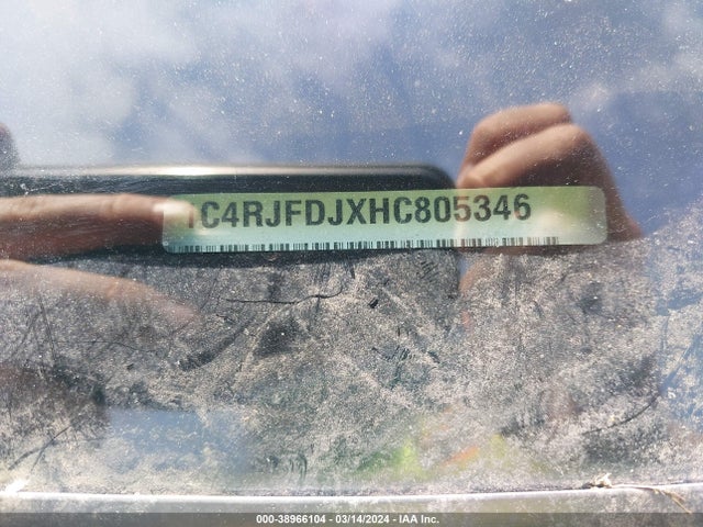 1C4RJFDJXHC805346 Jeep Grand Cherokee Srt 4x4