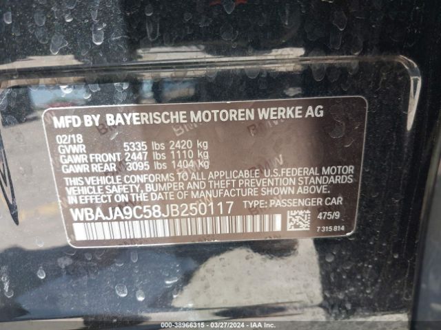 WBAJA9C58JB250117 BMW 530e Iperformance