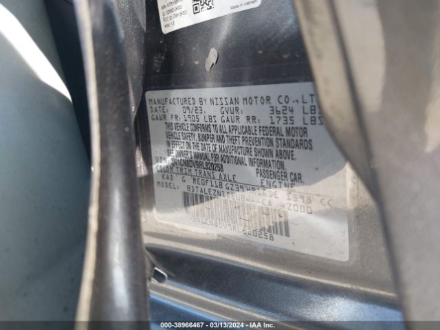 3N1CN8DV9RL820258 Nissan Versa 1.6 S