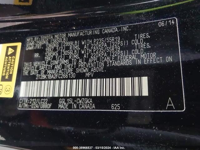 2T2BK1BA2FC266130 Lexus Rx 350 F Sport