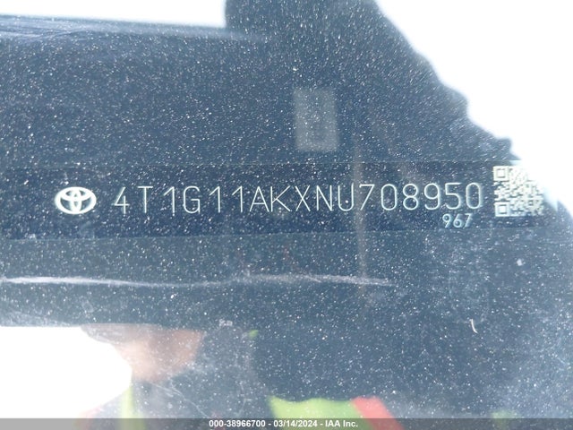 Toyota CAMRY SE 2022 4T1G11AKXNU708950 Image 9