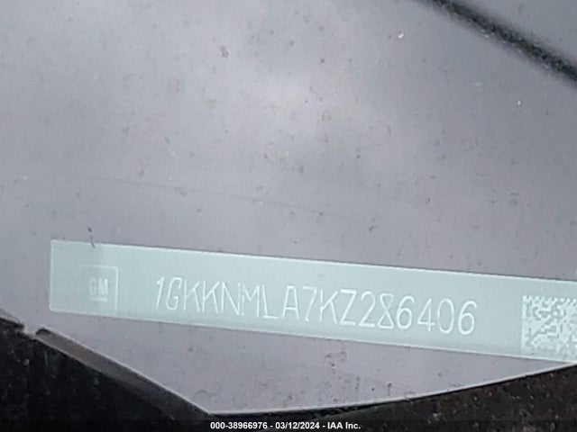 GMC Acadia Slt-1 2019 1GKKNMLA7KZ286406 Image 9