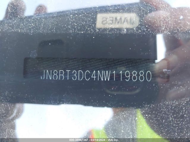 JN8BT3DC4NW119880 Nissan Rogue Platinum Fwd