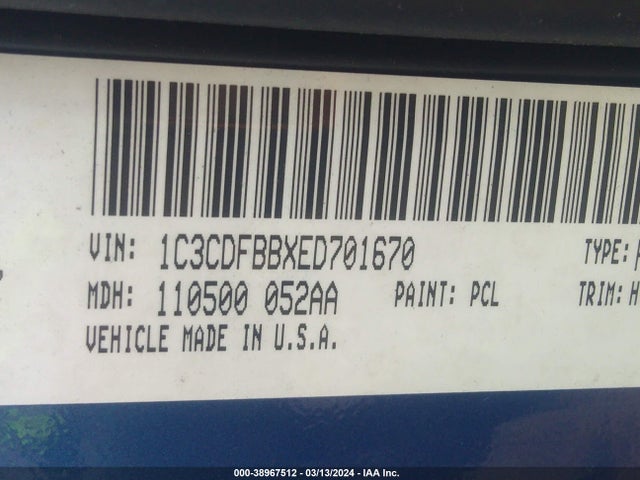 Dodge DART SXT 2014 1C3CDFBBXED701670 Image 9