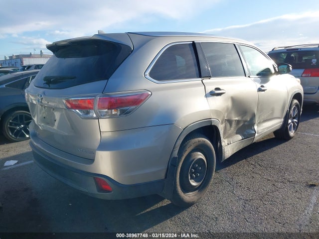 Toyota Highlander Xle V6 2014 5TDJKRFH4ES051263 Image 4