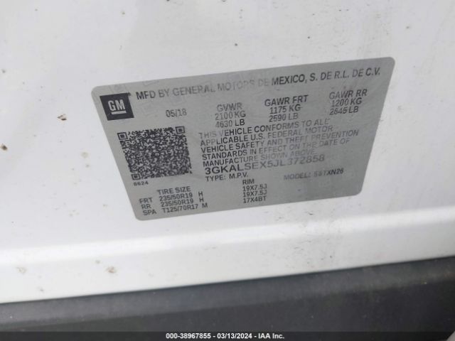 3GKALSEX5JL372858 GMC Terrain Denali