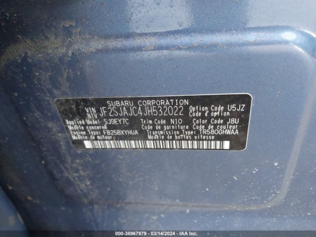 JF2SJAJC4JH532022 Subaru Forester 2.5i Limited