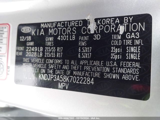 KNDJP3A58K7022284 KIA SOUL +