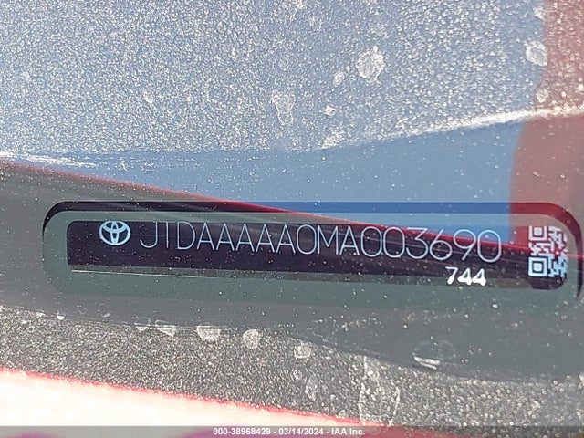 Toyota Mirai Xle 2021 JTDAAAAA0MA003690 Image 9