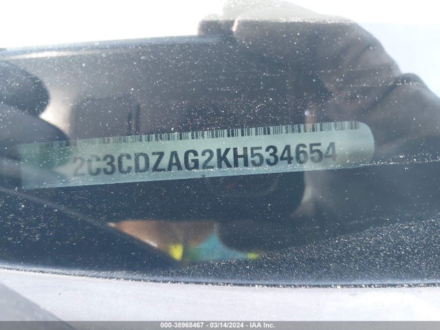 Dodge Challenger Sxt 2019 2C3CDZAG2KH534654 Image 9