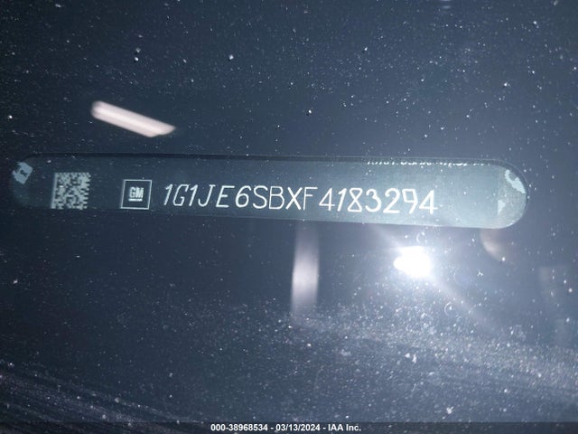 Chevrolet Sonic Ltz Auto 2015 1G1JE6SBXF4183294 Image 9