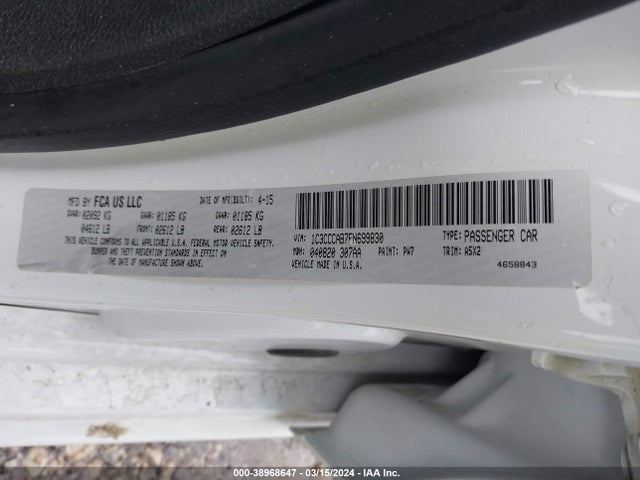 1C3CCCAB7FN699830 Chrysler 200 Limited