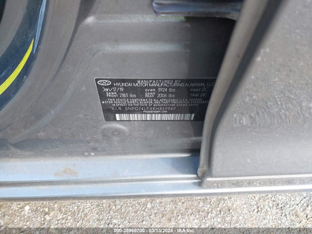 Hyundai ELANTRA SE 2019 5NPD74LFXKH459949 Image 9