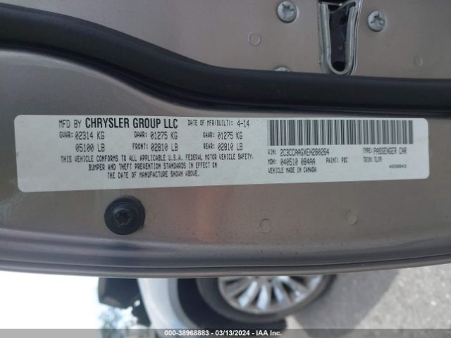 2C3CCAAGXEH280264 Chrysler 300