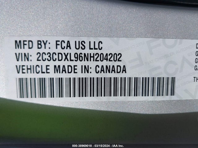 Dodge Charger Srt Hellcat Widebody 2022 2C3CDXL96NH204202 Image 9