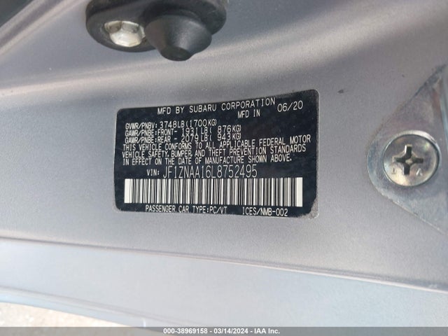 Toyota 86 2020 JF1ZNAA16L8752495 Image 9