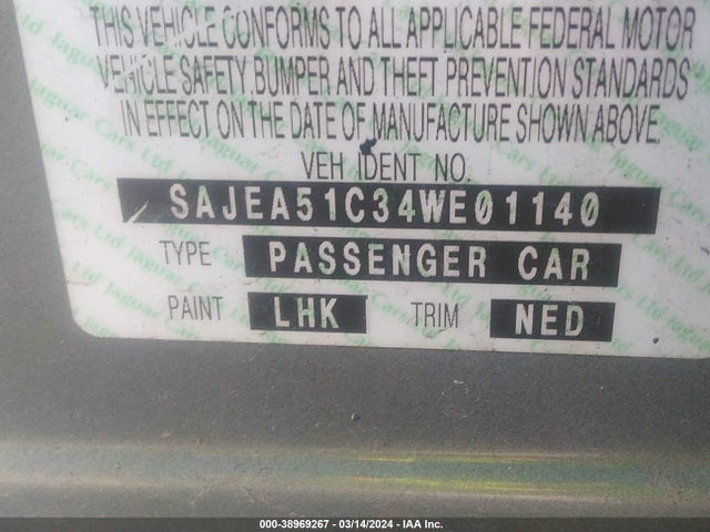 2004 JAGUAR X-TYPE SAJEA51C34WE01140 Photo 8