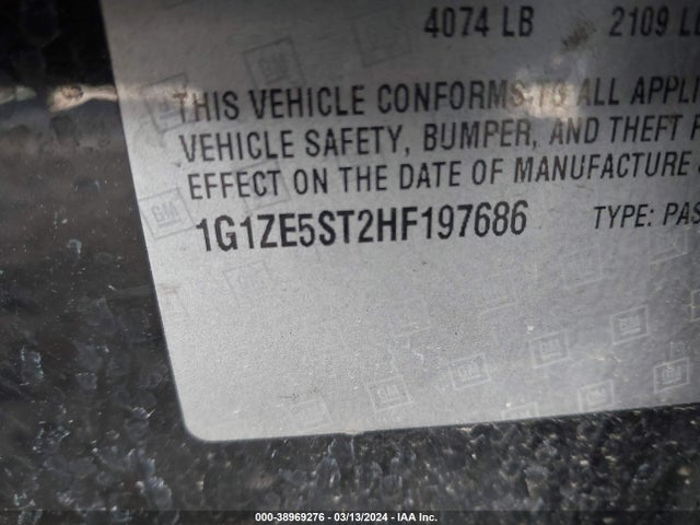 Chevrolet MALIBU 1LT 2017 1G1ZE5ST2HF197686 Image 9