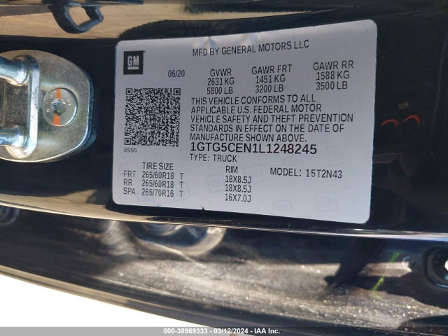 GMC Canyon 2wd  Short Box Sle 2020 1GTG5CEN1L1248245 Image 9