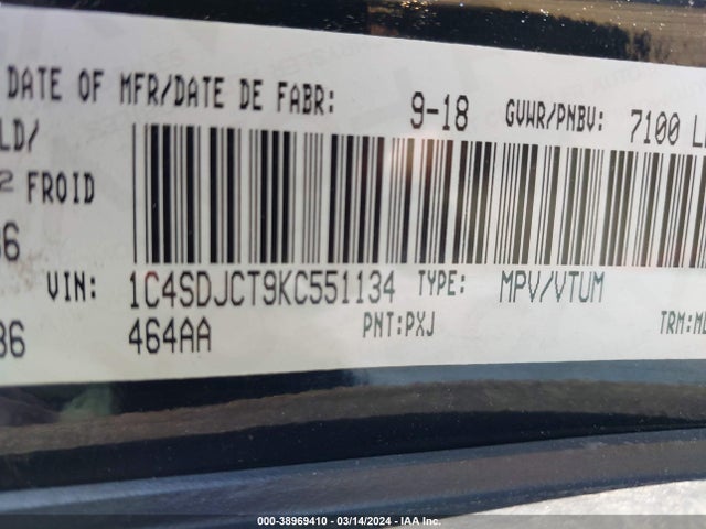 Dodge Durango R/t 2019 1C4SDJCT9KC551134 Image 9