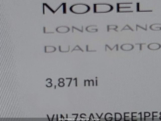 7SAYGDEE1PF894986 Tesla Model Y Awd/long Range Dual Motor All-wheel Drive