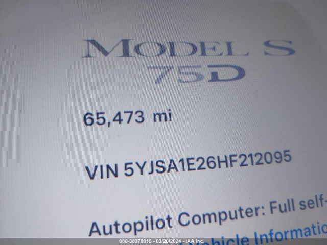 5YJSA1E26HF212095 Tesla Model S 100d/60d/75d/90d/p100d