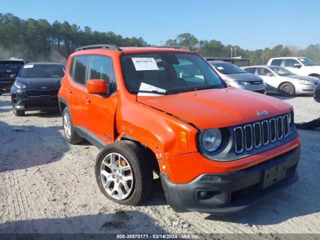 Auction sale of the 2016 Jeep Renegade Latitude, vin: ZACCJBBT7GPD12530, lot number: 38970171