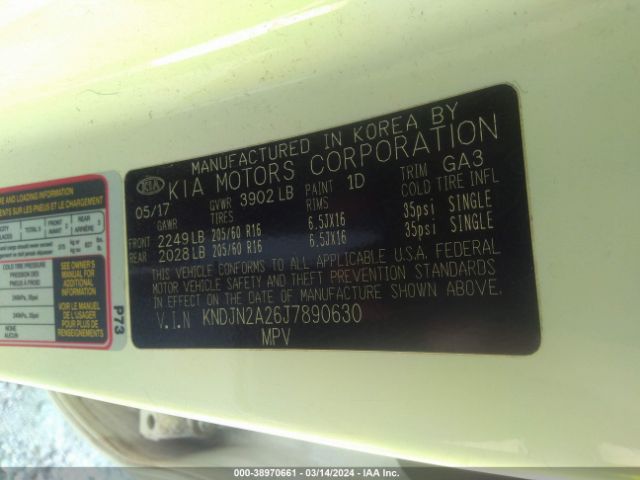 KNDJN2A26J7890630 KIA Soul