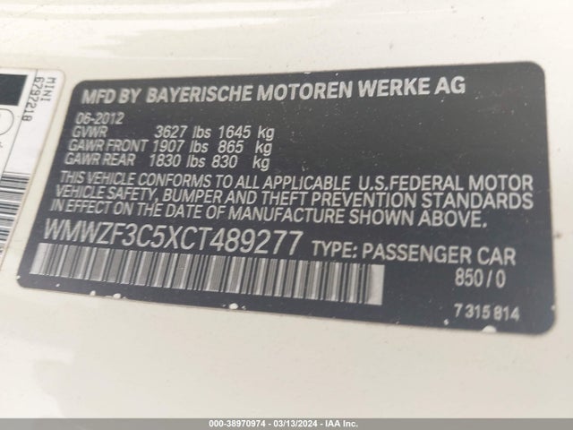 2012 MINI COOPER CLUBMAN WMWZF3C5XCT489277 Photo 8