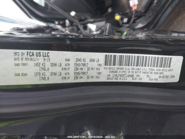 1C4RJFAG5FC140488 Jeep Grand Cherokee Laredo