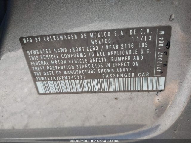 3VWLL7AJXEM245331 Volkswagen Jetta 2.0l Tdi