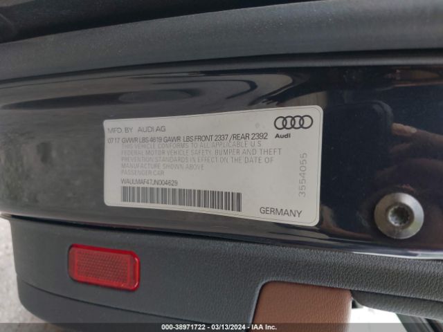 WAULMAF47JN004629 Audi A4 2.0t Tech Ultra Premium/2.0t Ultra Premium