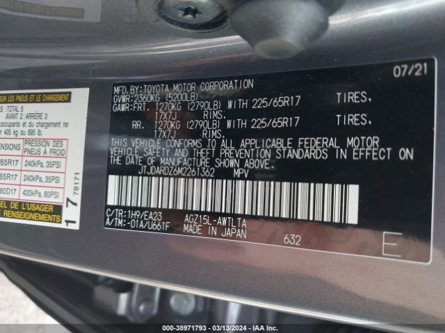 JTJDARDZ6M2261362 Lexus NX 300