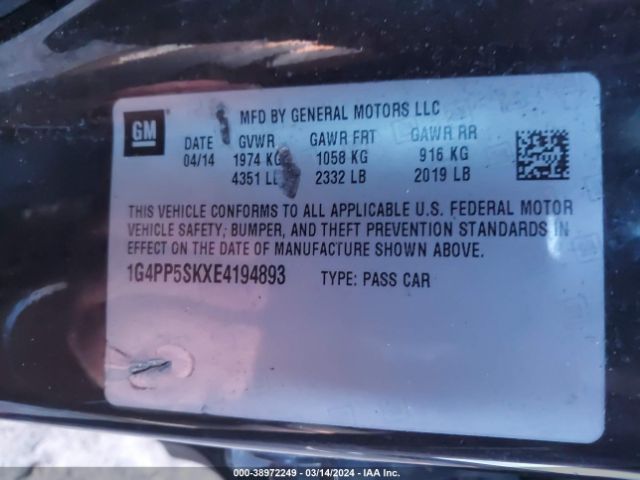 1G4PP5SKXE4194893 Buick Verano