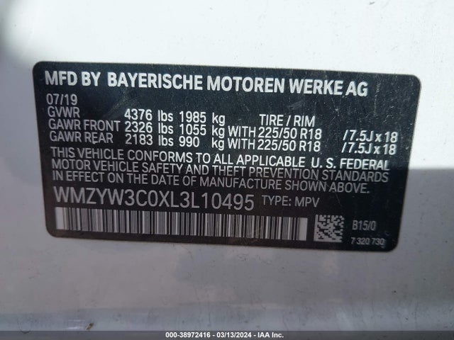 2020 MINI COUNTRYMAN WMZYW3C0XL3L10495 Photo 8