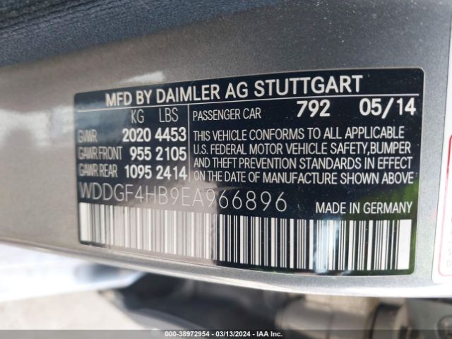 WDDGF4HB9EA966896 Mercedes-Benz C 250 Luxury/sport