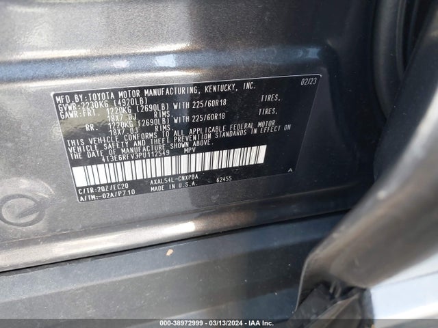 Toyota Rav4 Xse Hybrid 2023 4T3E6RFV3PU112549 Image 9